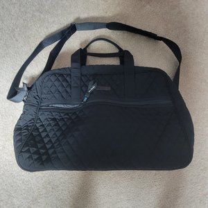 Vera Bradley Large Travel Bag - Black Microfiber